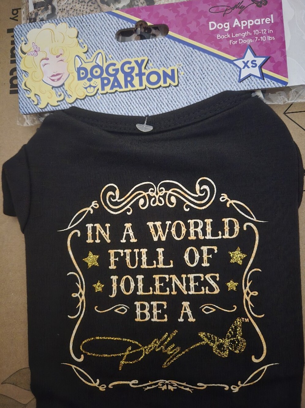 Doggy Parton "...Be A Dolly" Dog Shirt NWT Size: XS